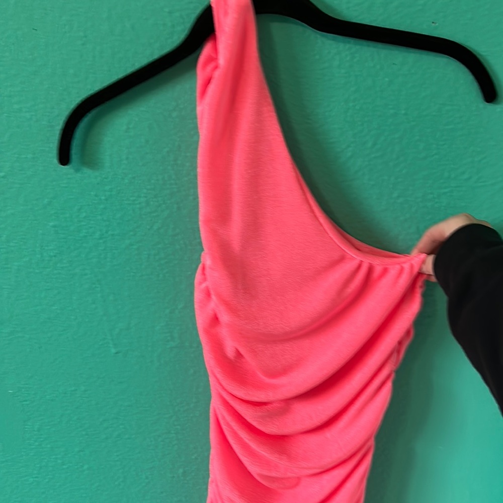 Hot pink dress